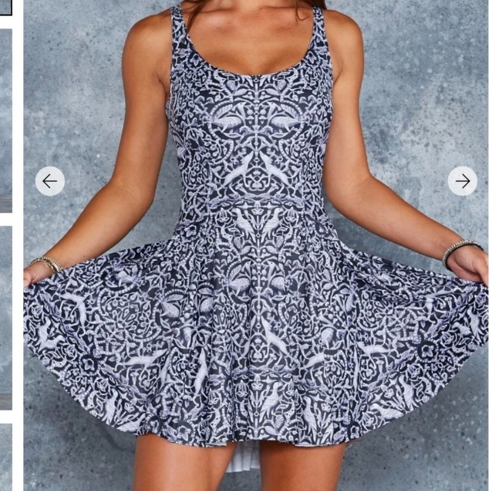 BM Spanish Carving Evil Skater Dress